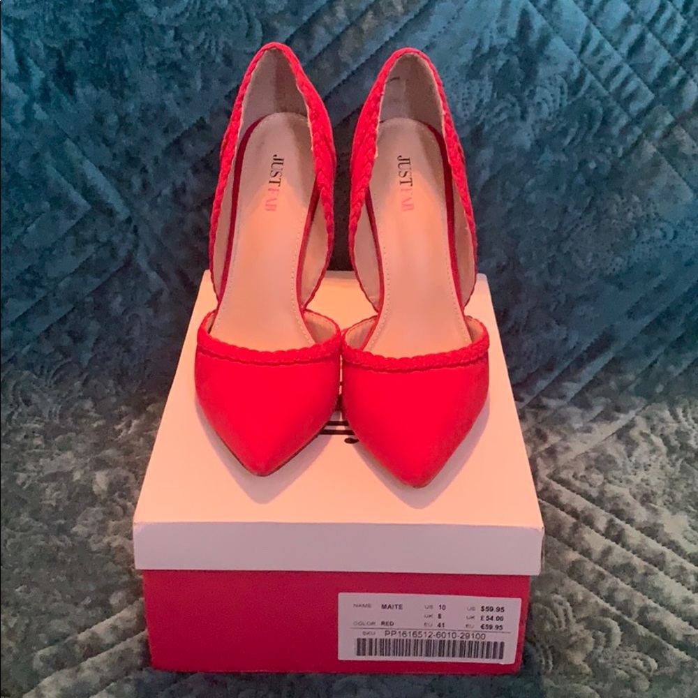 Red Suede Heels